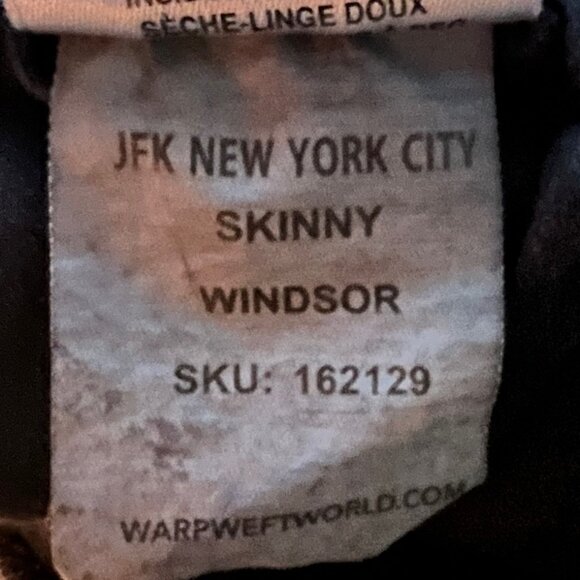Warp & Weft JFK NYC Skinny Jeans Windsor (Black)  Sz 14 - Picture 10 of 10